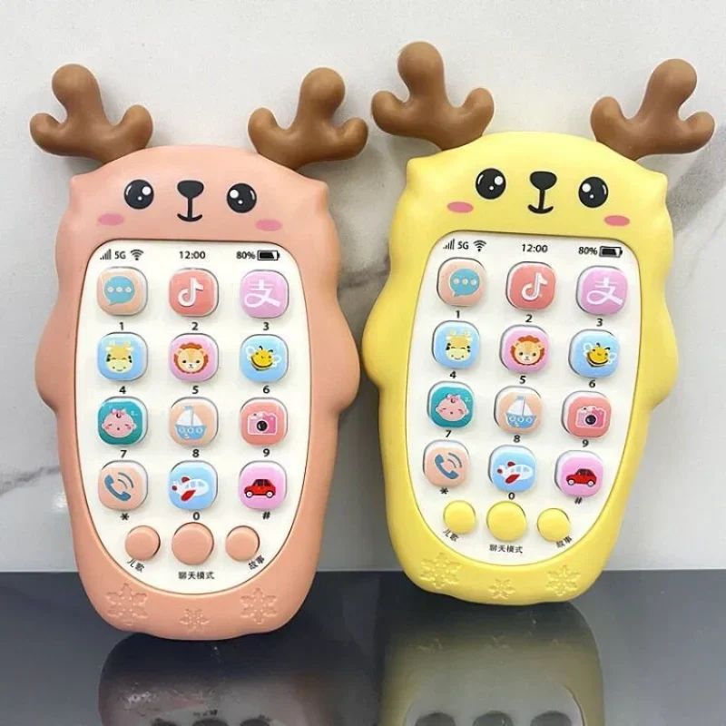 Baby Learning Phone Toy Silicone | Bilingual Voice Modes &amp; Soothing Teether | Sensory Play for Infants &amp; Toddlers