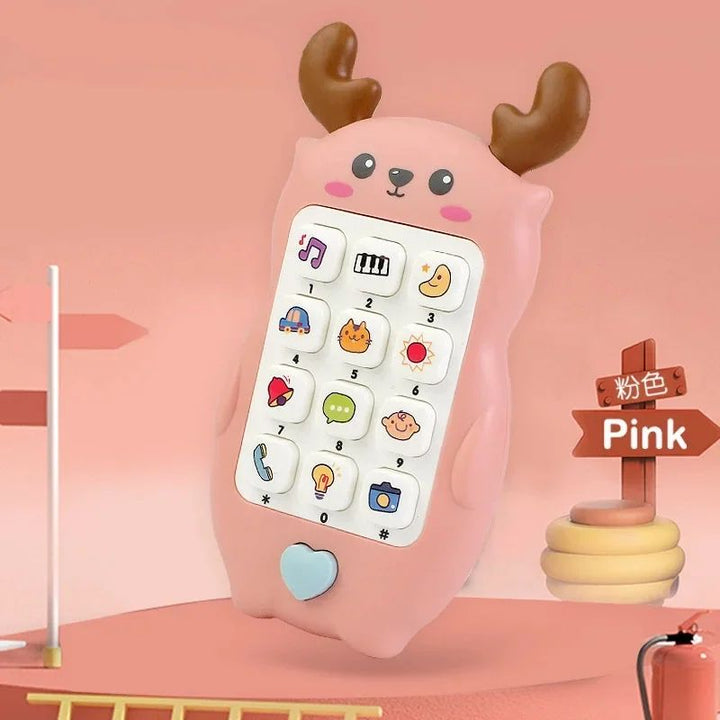 Baby Learning Phone Toy Silicone | Bilingual Voice Modes &amp; Soothing Teether | Sensory Play for Infants &amp; Toddlers