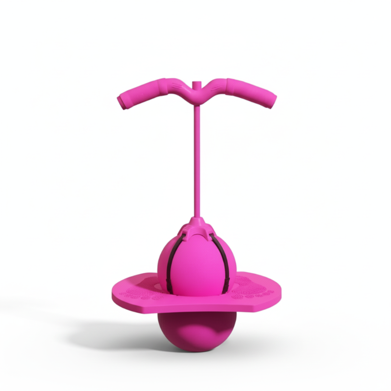 Balance Hop Ball for Kids | Removable Foam Handles for All Skill Levels | Non-Slip Platform for Indoor and Outdoor Use