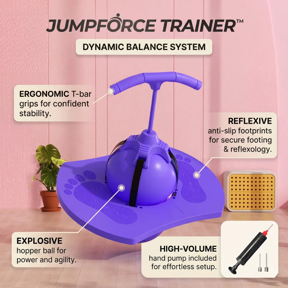 Balance Jumping Ball Toy | Winged Deck, Pump Included