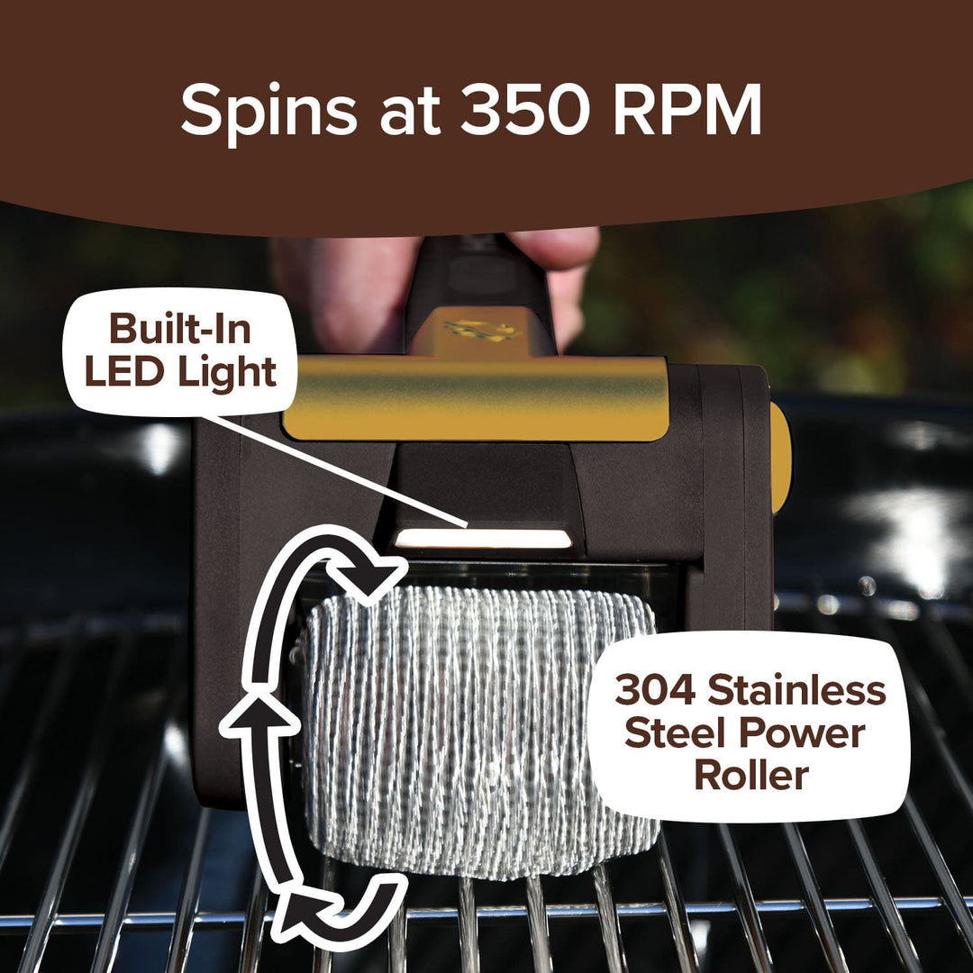 Barbecue Grill Brush | Cordless Bristle-Free Cleaner