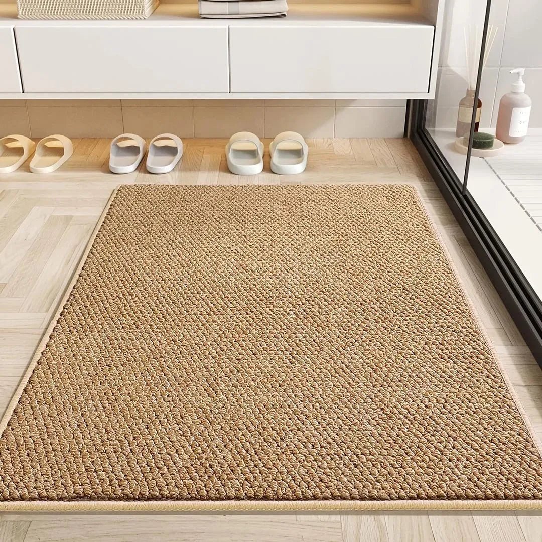 Bath Mat | Absorbent Quick-Dry Looped Pile with Low Profile and Bound Edge