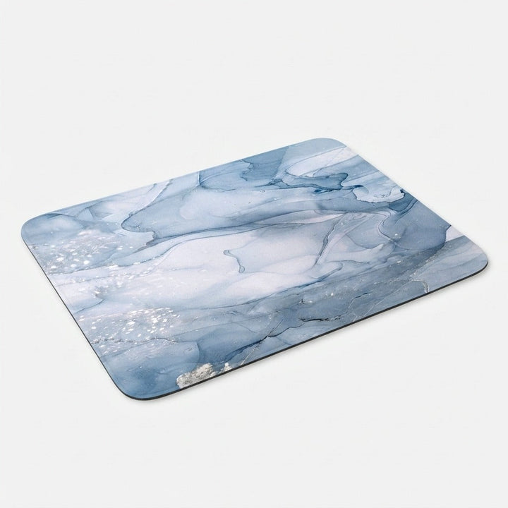 Bath Mat Marble-Effect Non-Slip Absorbent with Quick-Drying Surface