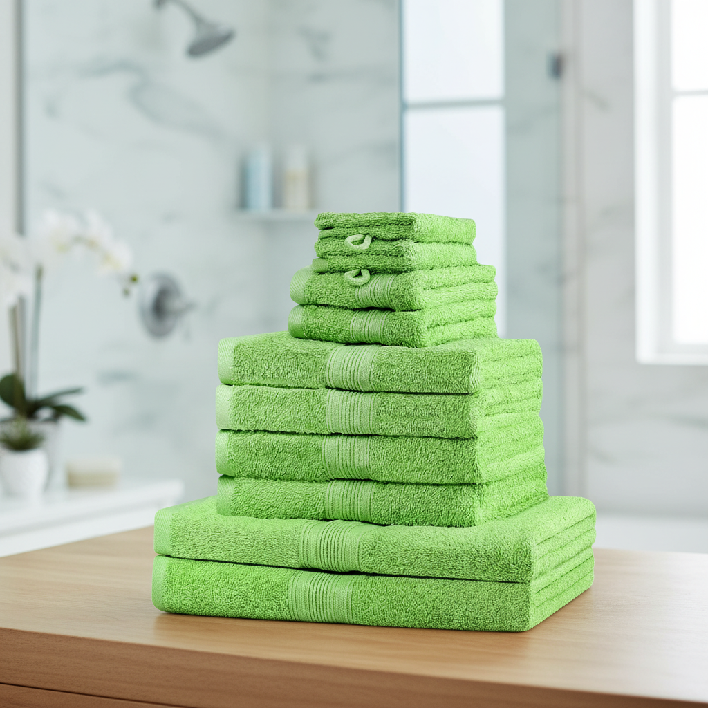 Bath Towels Set Soft Fluffy Absorbent Everyday with Colorfast Washes
