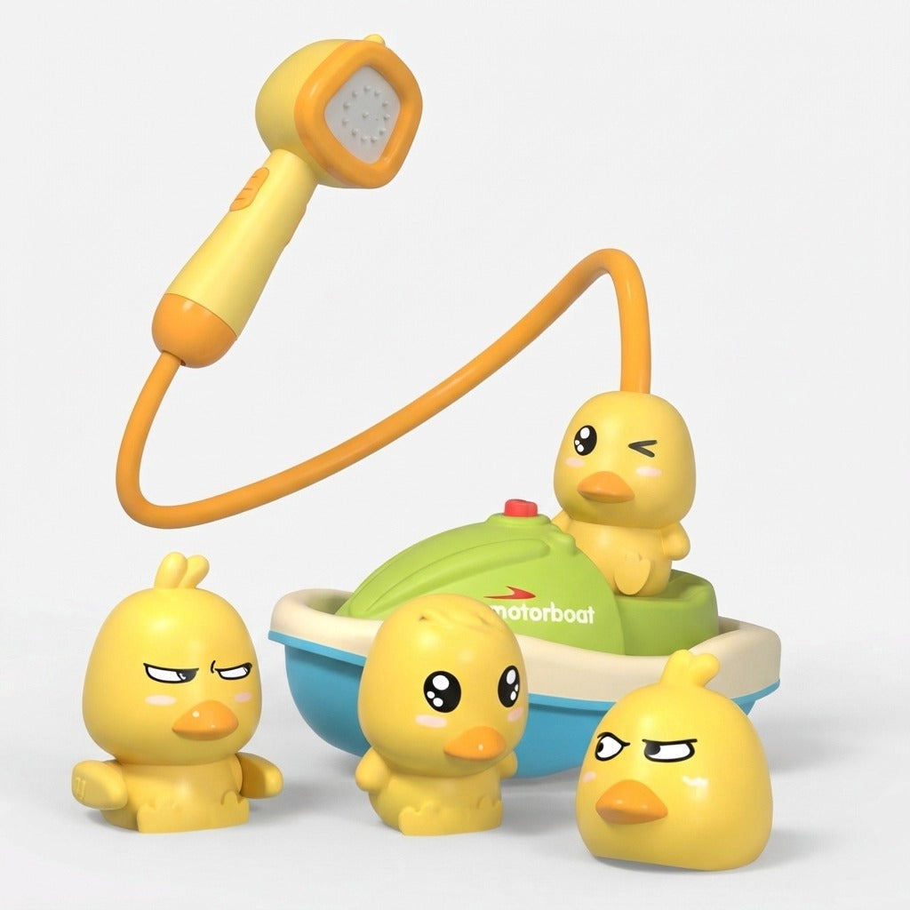 Bath Toy Shower Head Battery Operated Suction Cup with Water Circulation