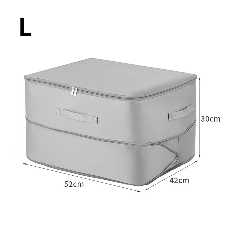 Bedding Storage Bag Non-Woven Fabric | Compressible, No Vacuum Pump Needed | Saves Up to 40% Space in Closets and Wardrobes