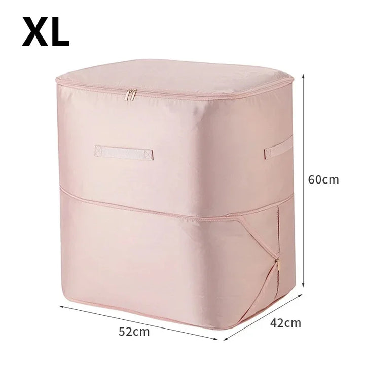 Bedding Storage Bag Non-Woven Fabric | Compressible, No Vacuum Pump Needed | Saves Up to 40% Space in Closets and Wardrobes