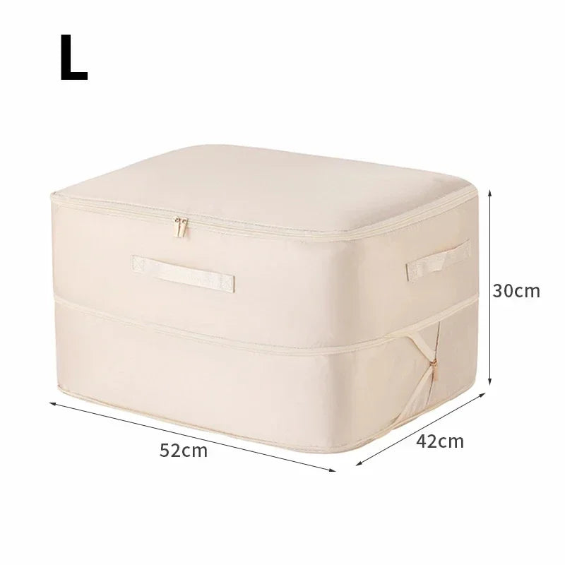 Bedding Storage Bag Non-Woven Fabric | Compressible, No Vacuum Pump Needed | Saves Up to 40% Space in Closets and Wardrobes