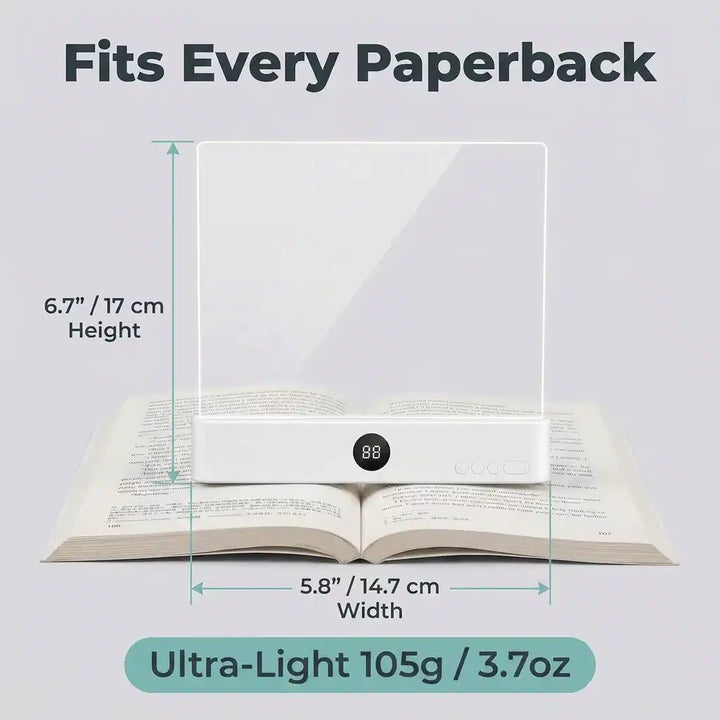 Bedside Reading Light | Focused Beam Keeps Partner in the Dark | Flicker-Free Panel with Micro-Etched Lens for Shadow-Free Clarity