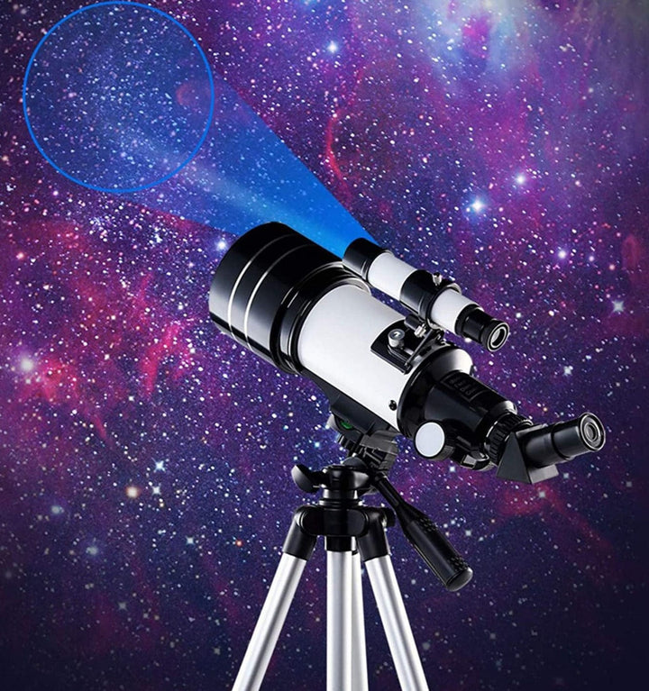 Beginner Astronomical Telescope 70 mm Refractor Phone Adapter