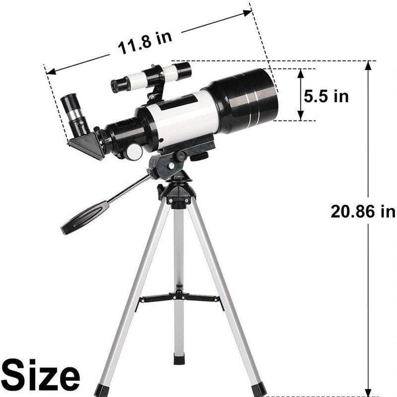 Beginner Astronomical Telescope 70 mm Refractor Phone Adapter