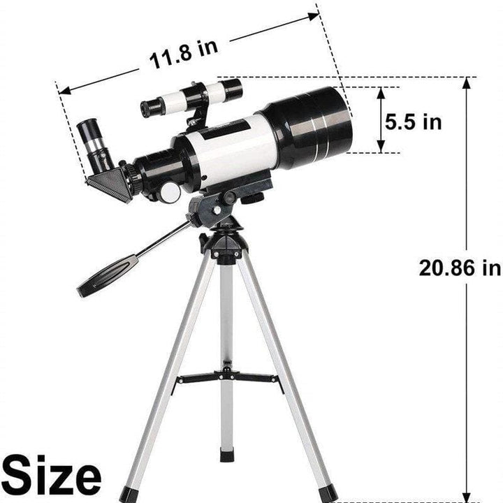 Beginner Astronomical Telescope 70 mm Refractor Phone Adapter