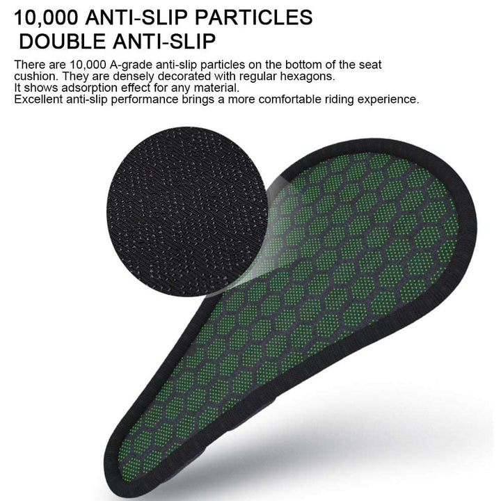 Bicycle Decompression Seat Cushion | 3D Airbag Shock Absorption &amp; Pressure Relief | Breathable Anti-Skid Washable Cover