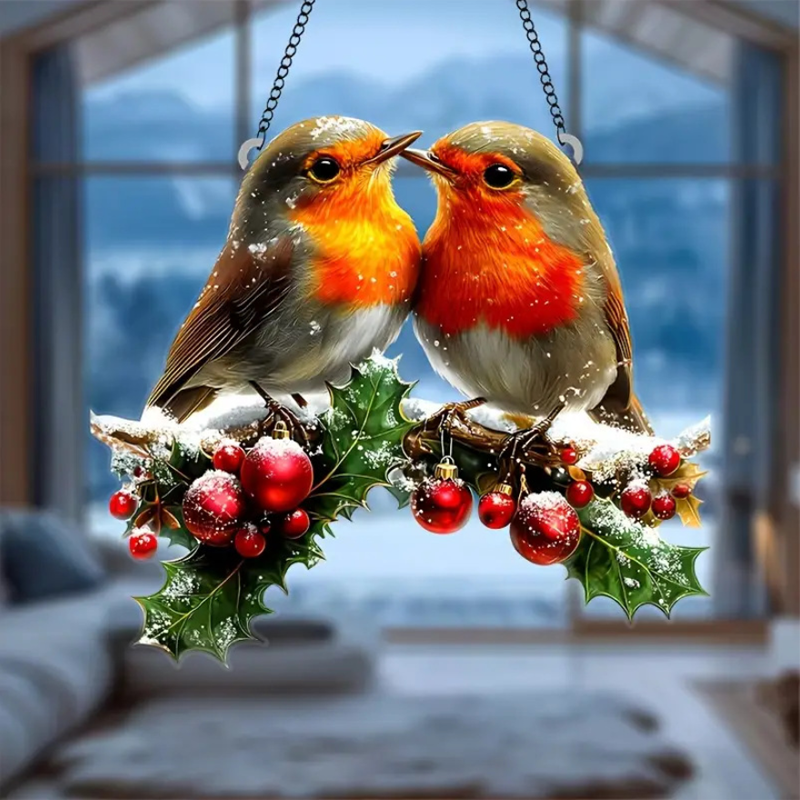 Bird Wall Art Acrylic Colourful Lightweight with Easy Repositioning
