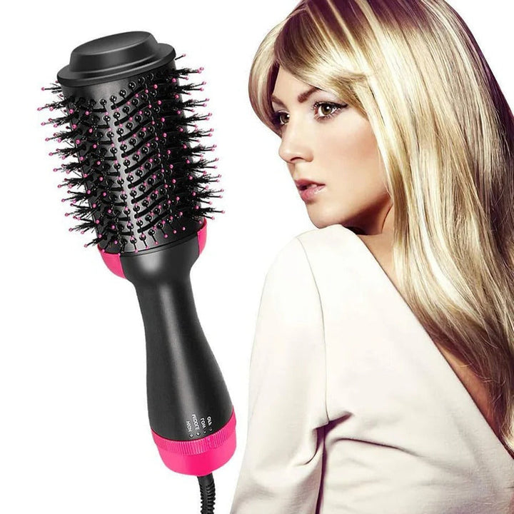 Blow Dry Brush with Ceramic Coating | 1000W Hot Air Styler with 4 Heat Settings | Smooths, Dries and Adds Volume in One Step