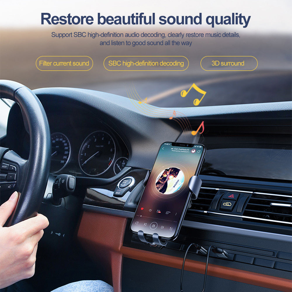 Bluetooth 5.3 Aux Adapter Auto-Reconnect 5-Device Memory