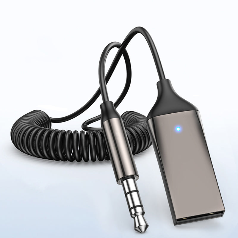 Bluetooth 5.3 Aux Adapter Auto-Reconnect 5-Device Memory