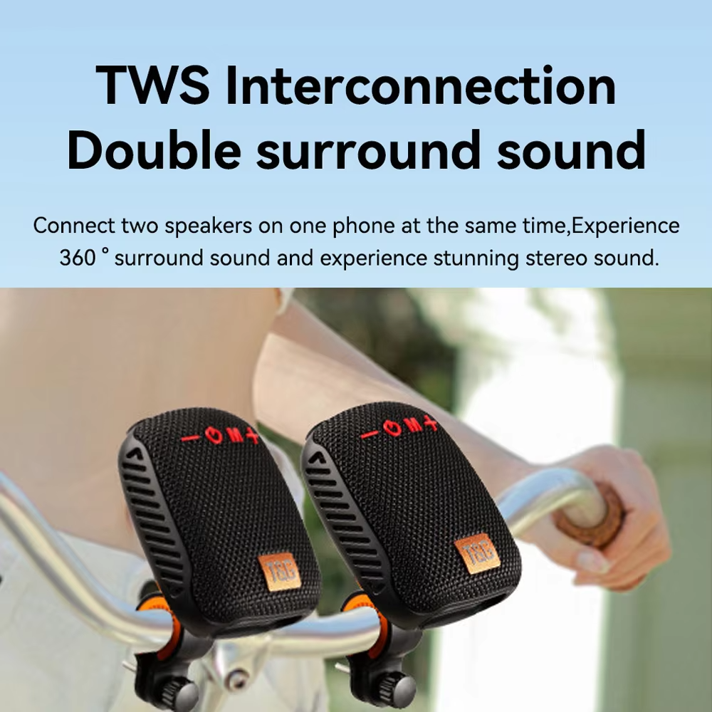 Bluetooth Bike Speaker Handlebar Mount Waterproof with Hands-Free Calling