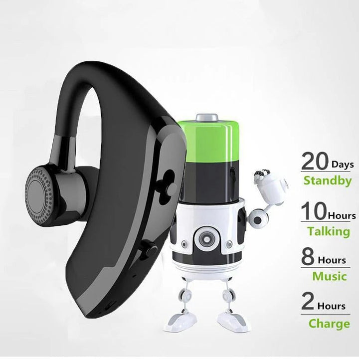 Bluetooth Hands-Free Headset Voice Command Noise Cancellation