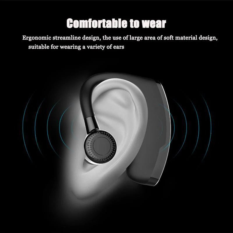 Bluetooth Hands-Free Headset Voice Command Noise Cancellation