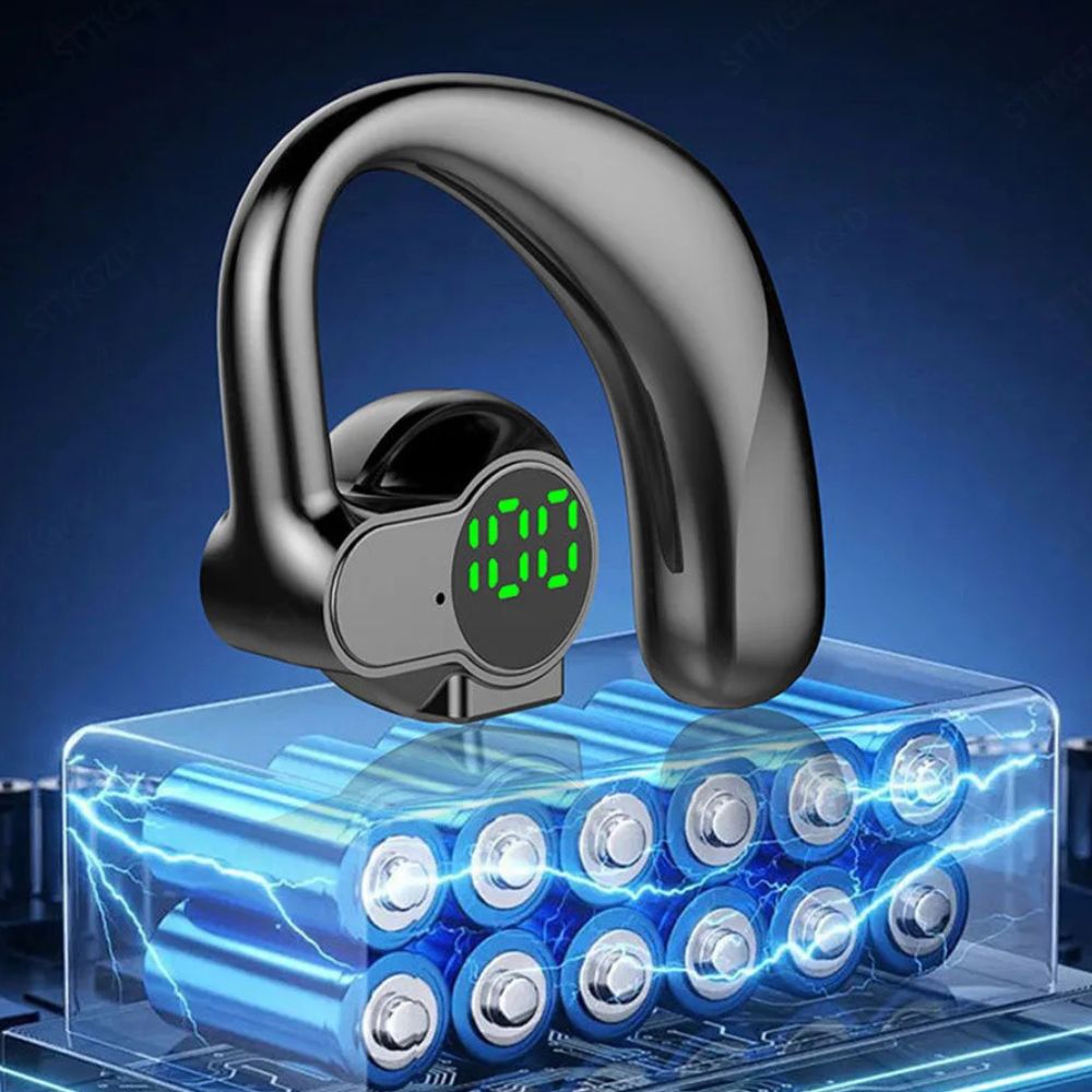 Bluetooth Headphones Open-Ear Wireless Touch Control with 20-Hour Battery