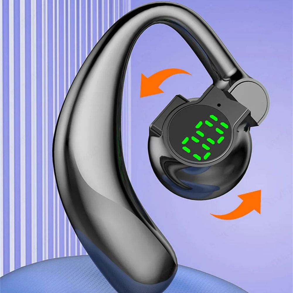 Bluetooth Headphones Open-Ear Wireless Touch Control with 20-Hour Battery
