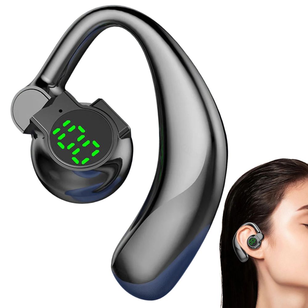 Bluetooth Headphones Open-Ear Wireless Touch Control with 20-Hour Battery