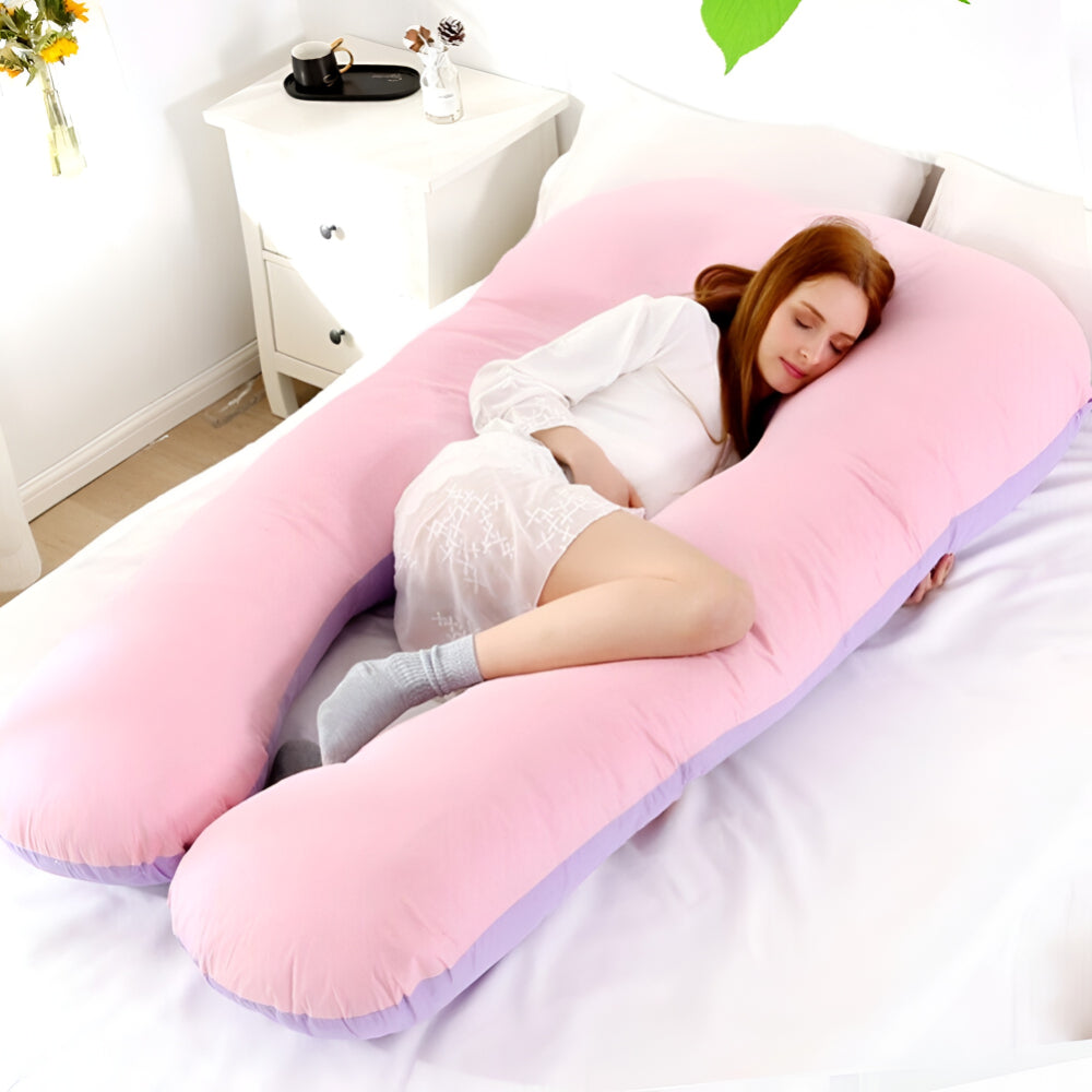 Body Pillow Full Body Support Cushion | Removable Washable Cover | Side Sleeper &amp; Pregnancy Support Multi Use Lounger 3