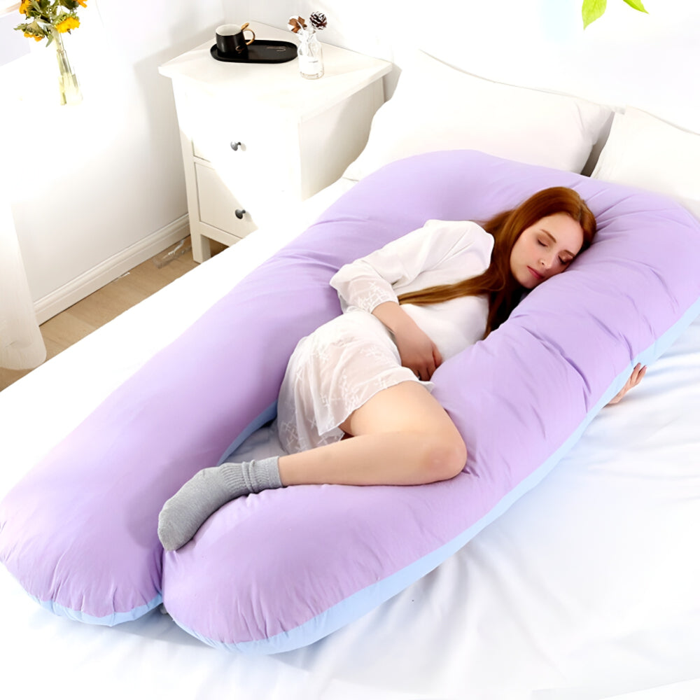 Body Pillow Full Body Support Cushion | Removable Washable Cover | Side Sleeper & Pregnancy Support Multi Use Lounger 2