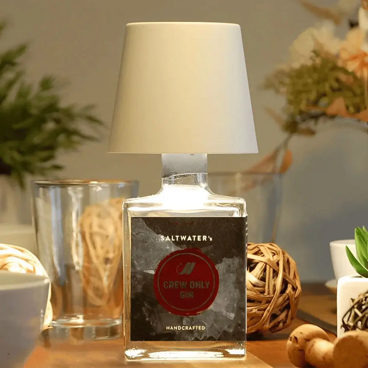 Bottle Lamp Converter LED Topper 10.5 x 14.5 cm | 12 Colours, Dimmable | USB-C Rechargeable, 18–24 Hour Battery