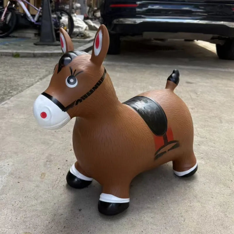 Bouncy Animal Hopper Thickened Rubber Ride-On with 30 Built-In Songs
