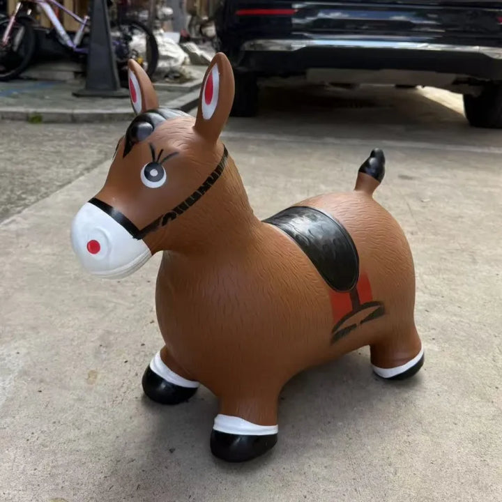 Bouncy Animal Hopper Thickened Rubber Ride-On with 30 Built-In Songs