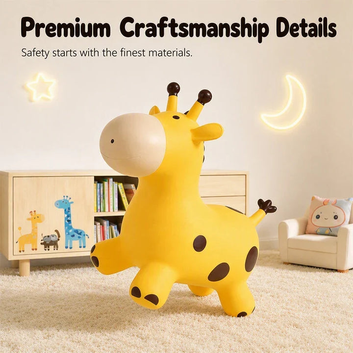 Bouncy Animal Hopper Thickened Rubber Ride-On with 30 Built-In Songs