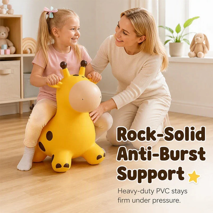 Bouncy Animal Hopper Thickened Rubber Ride-On with 30 Built-In Songs