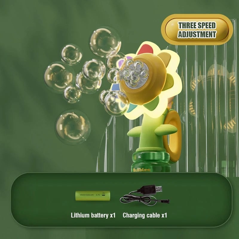 Bubble Spinner Toy Rechargeable ABS Plastic Handheld with Charging Cable