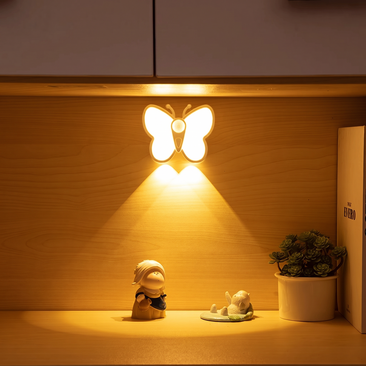 Butterfly Night Light | Motion Sensor, Magnetic Mount