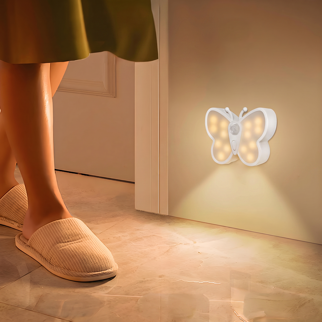 Butterfly Night Light | Motion Sensor, Magnetic Mount