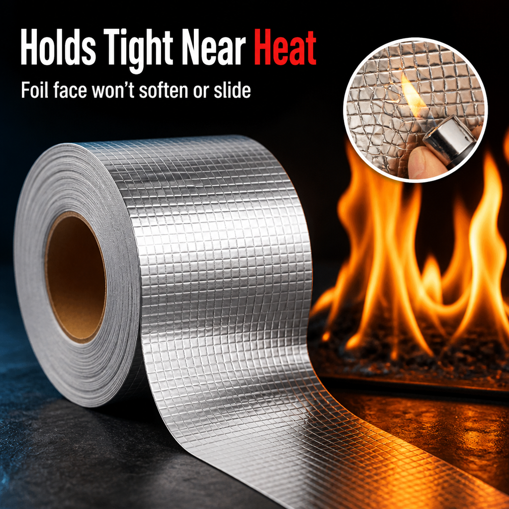 Butyl Rubber Sealing Tape, Aluminium Foil Face | 15 cm x 5 m Roll | Waterproof, No Primer, Seals Roof, Gutter &amp; Pipe Leaks