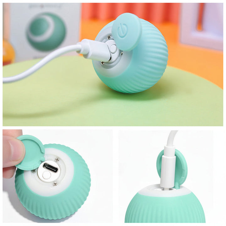 Interactive Rolling Cat Ball | Smart Touch Activation &amp; Obstacle Sensing | USB Rechargeable Automatic Pet Toy for Cats 8