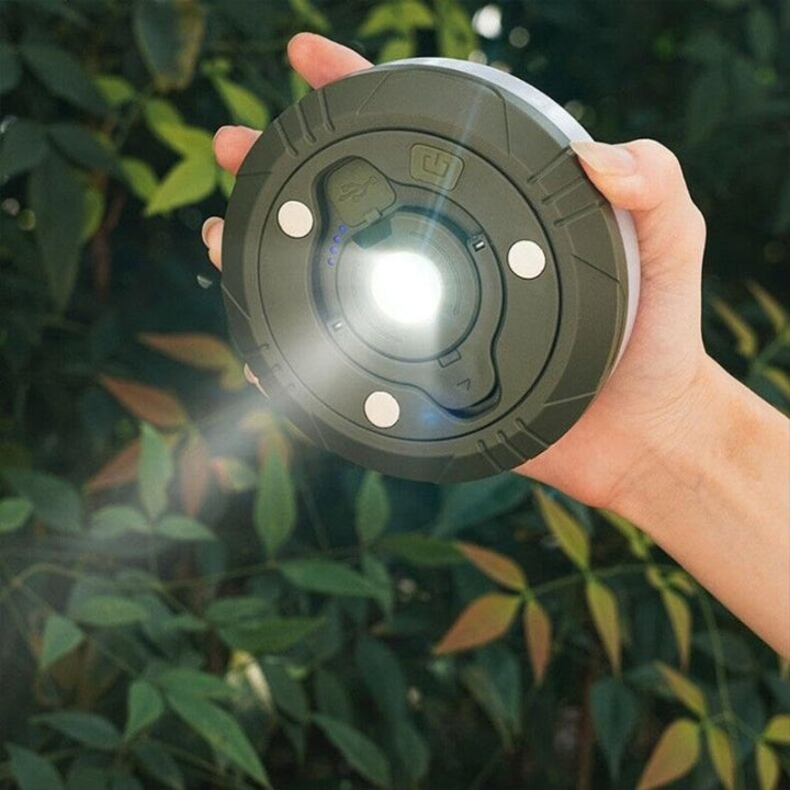 Camping Lamp | 4-in-1 LED Light with Retractable String &amp; Power Bank