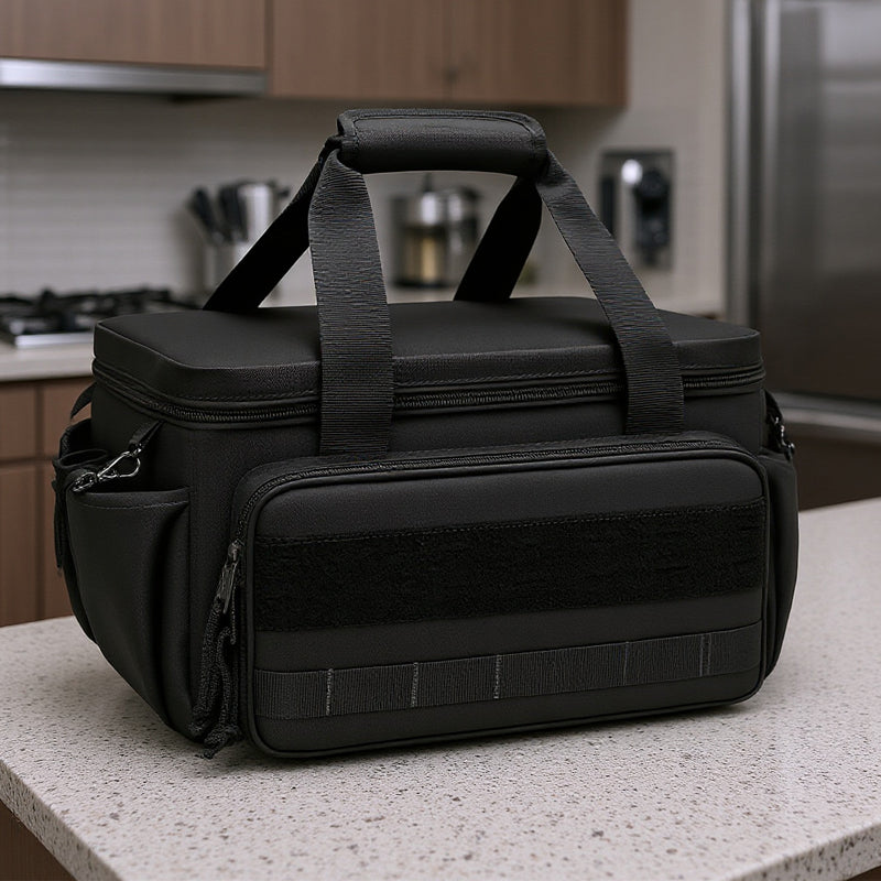 Canvas Tool Bag Set | MOLLE Expandable Organiser, Reinforced Handles &amp; Shoulder Strap | Storage for Hand &amp; Power Tools