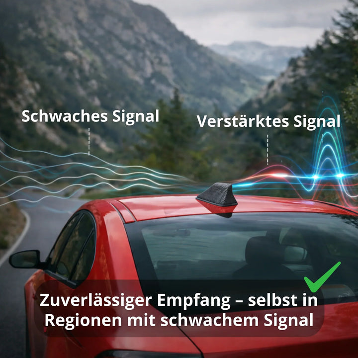 Car Antenna Signal Booster | Aerodynamic Roof-Mount Design | Easy Install, Stable Reception, Fits Vehicles From 2007