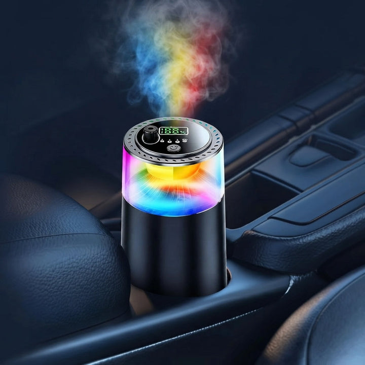 Car Aroma Diffuser Rechargeable USB-C Ultrasonic with Starry Sky Projection