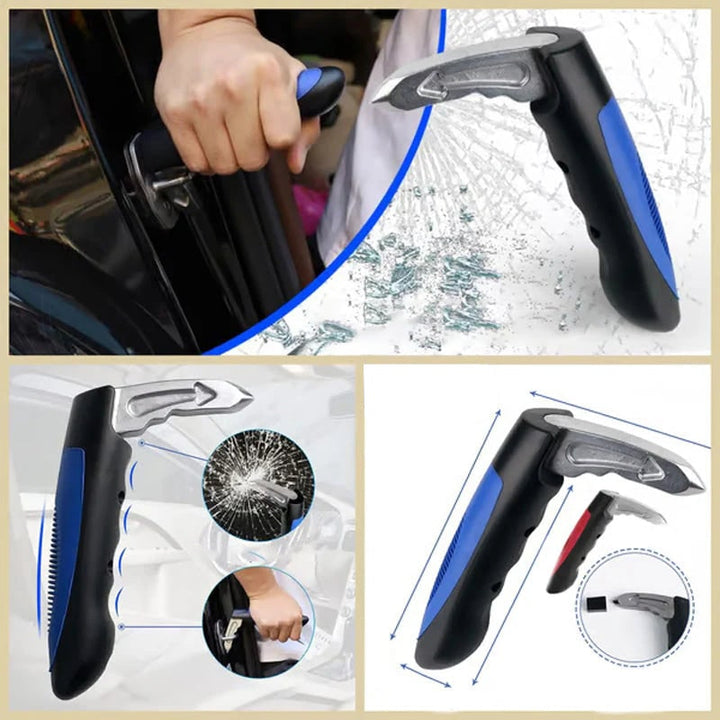 Car Handle Door Assist Portable Emergency Window Breaker with Seatbelt Cutter