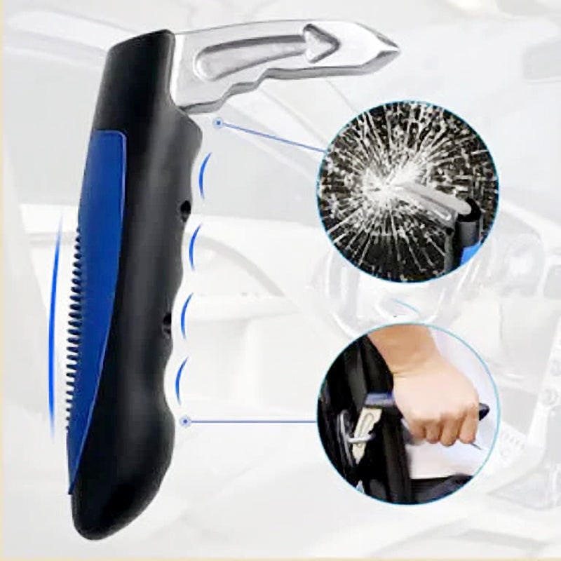 Car Handle Door Assist Portable Emergency Window Breaker with Seatbelt Cutter