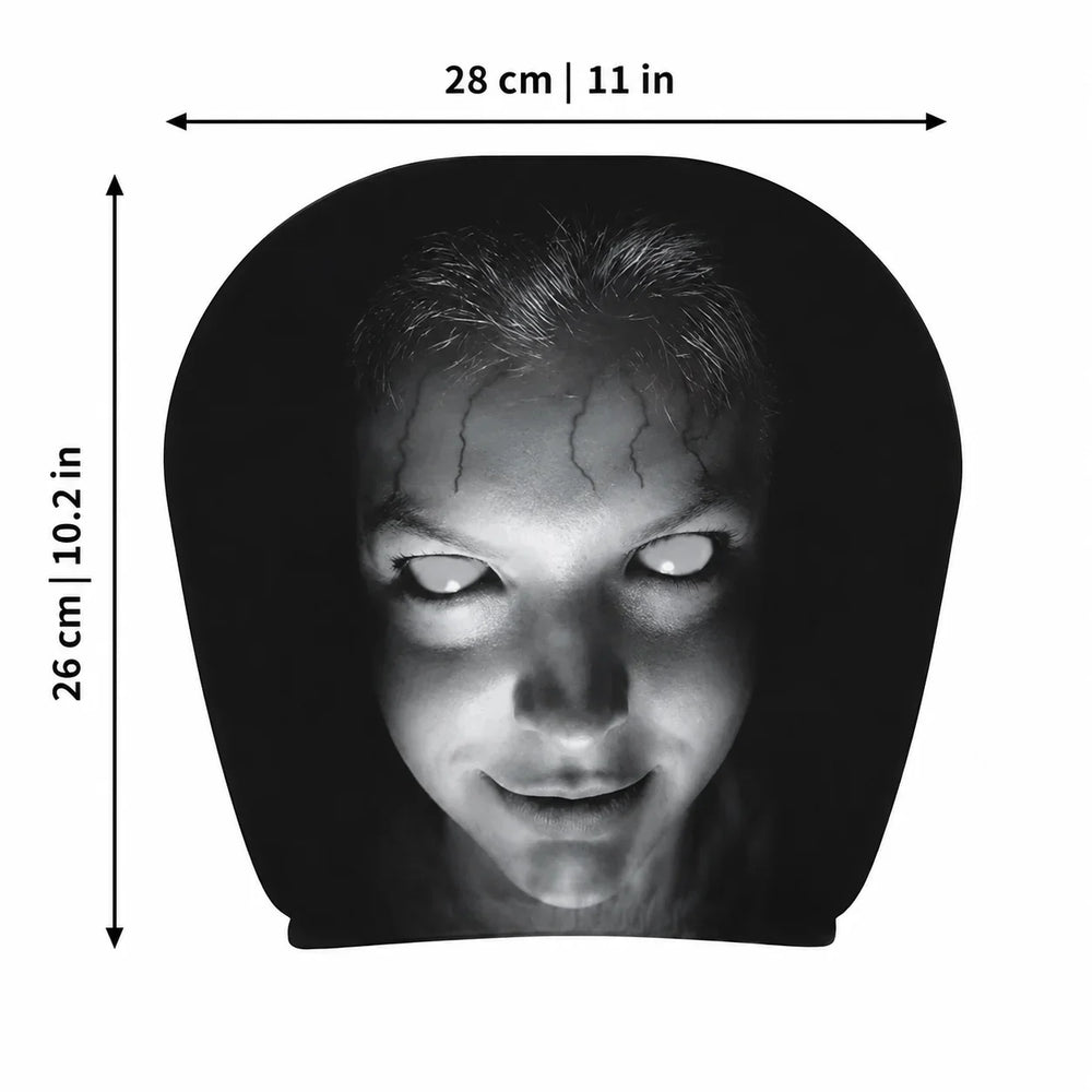 Car Headrest Cover Stretch Fabric | Novelty Design Fits Most Car Headrests | Protects Against Dust and Everyday Marks