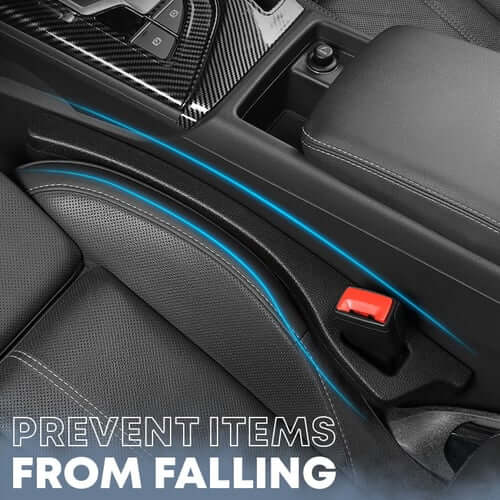 Car Seat Gap Fillers Polyurethane | Flexible No-Tool Install | Keeps Keys, Phone &amp; Coins From Falling Through Seat Gaps