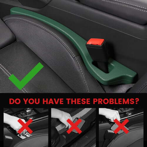 Car Seat Gap Fillers Polyurethane | Flexible No-Tool Install | Keeps Keys, Phone &amp; Coins From Falling Through Seat Gaps