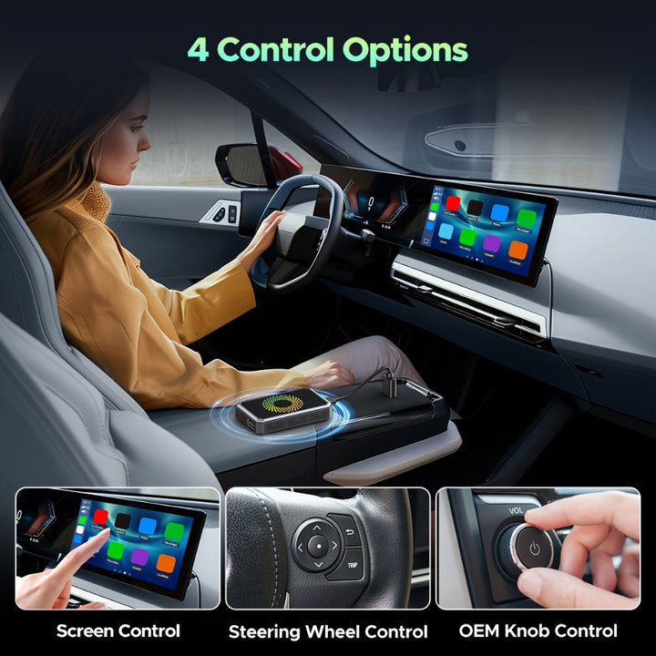 Wireless Car Adapter Streaming Box | Bluetooth, HDMI, USB-C, Dual Wi-Fi | Supports 1080p, Voice Control, USB Playback 6