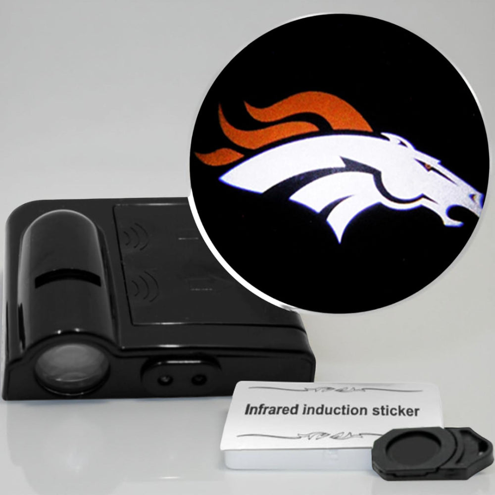Car Door Light LED Projector | Wireless Battery Powered Entry Courtesy Light | Adhesive Mount No Drilling Required 2